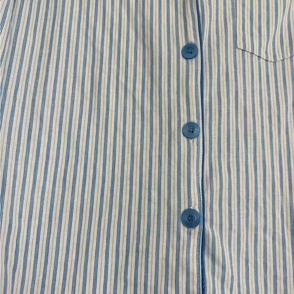 Kim Rogers Light Blue Striped Shirt - Picture 3 of 4